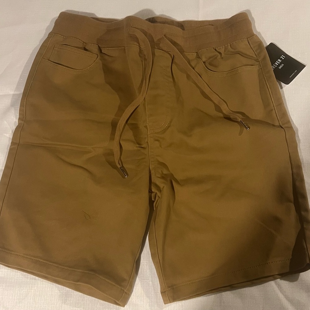 Forever 21 Summer Shorts Size Small Mens Casual Tan Outdoor